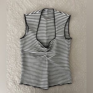 zara striped tank top